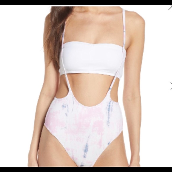 Something Navy swimsuit. Sz small - Picture 1 of 5